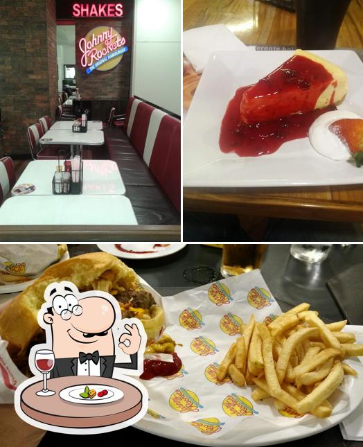 Comida em Johnny Rockets