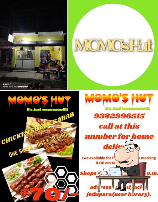 The interior of MOMO's Hut