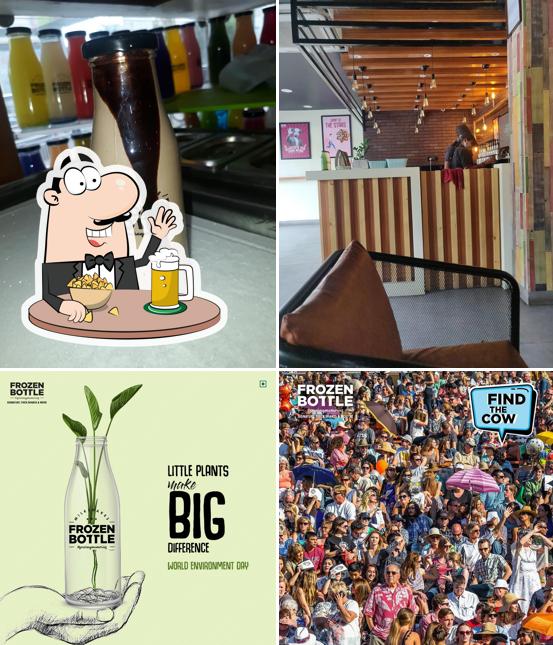 Enjoy a glass of light or dark beer