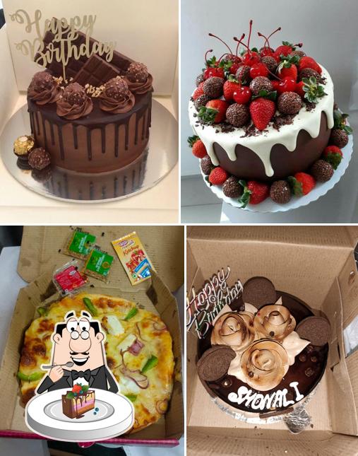 Chocolate cake at Ahuja Bakery and Pizza Shop