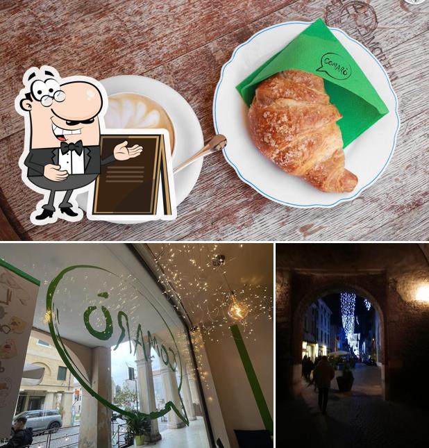 La foto di esterno e cibo da Comarò