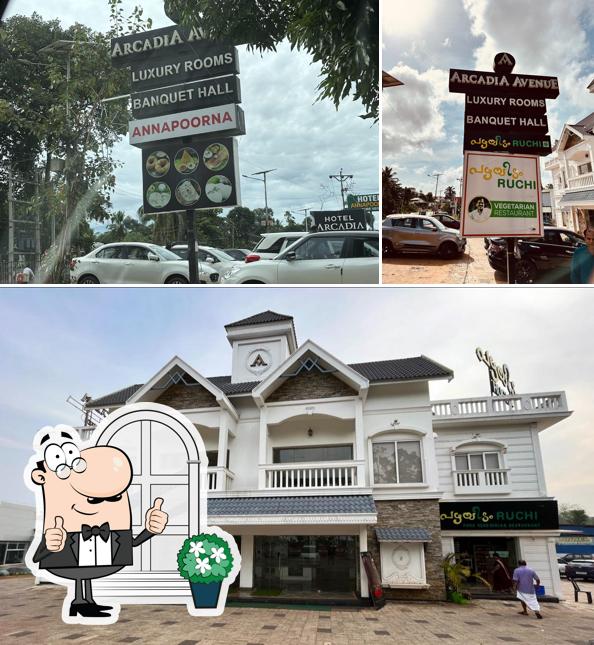 You can get some fresh air at the outside area of Hotel Arcadia Avenue Thiruvalla