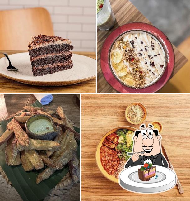 Bolo de chocolate em Camélia Òdòdó Restaurante, Café & Bar Orgânico