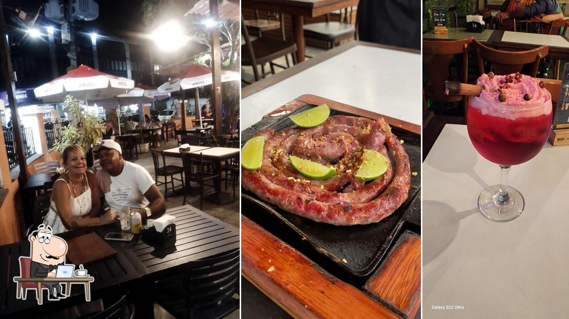 Sente em uma das mesas no Braseiro do Rio