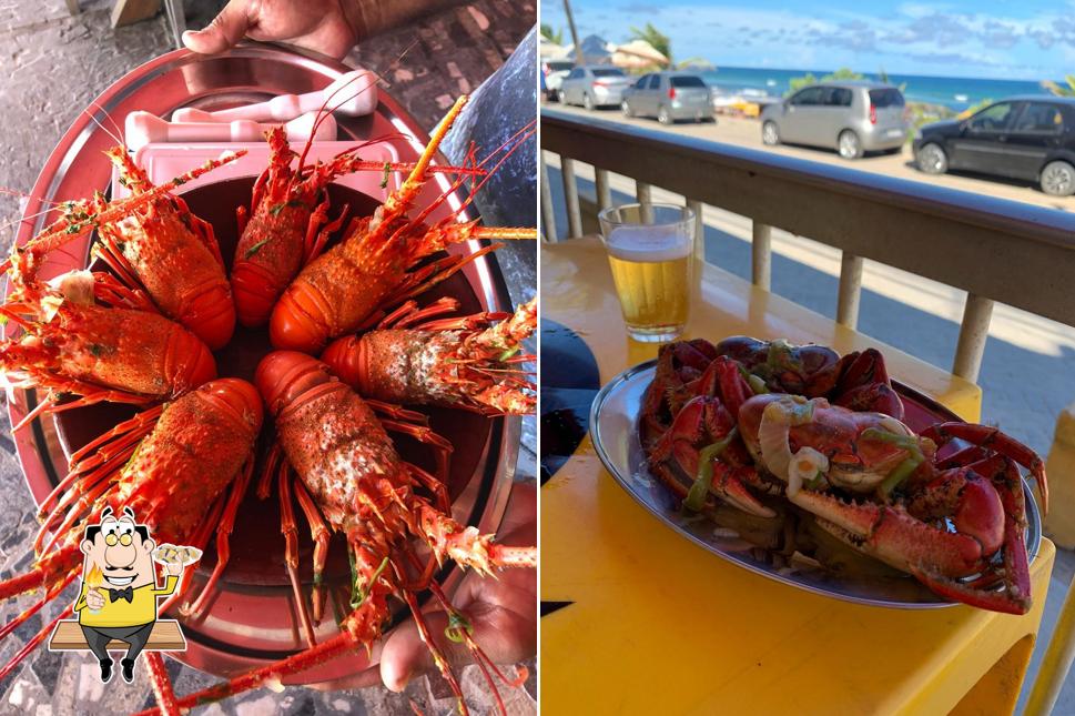Peça frutos do mar no Skina da Praia