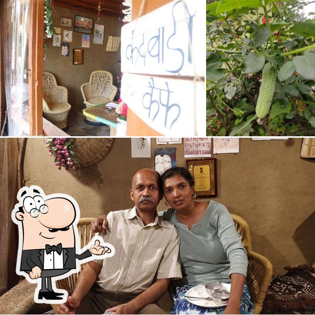 Among different things one can find interior and food at Kandbari Cafe