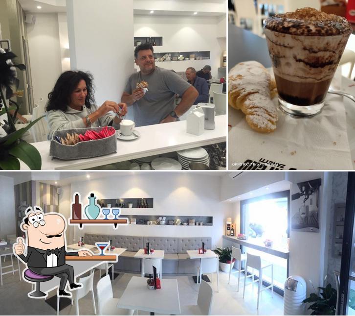 Dai un’occhiata alla foto che presenta la interni e dolce di Caffè No Stress