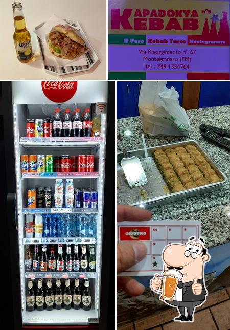 Puoi goderti un rinfrescante bicchiere di birra chiara o scura