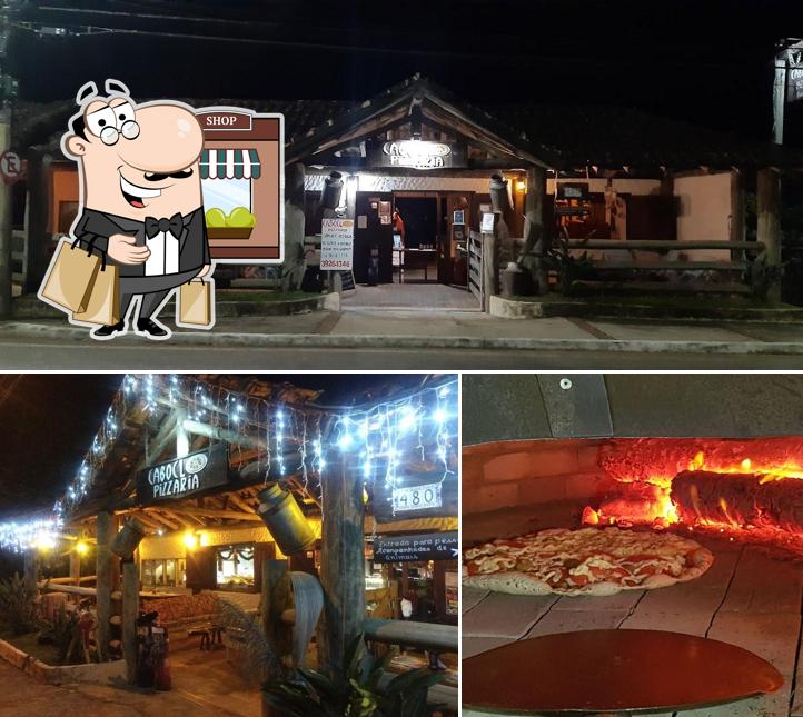 O exterior do Caboclo Pizzaria