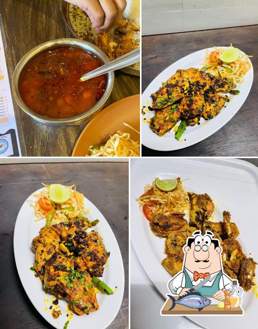 Grilled salmon at Surraj Bar and Restaurent