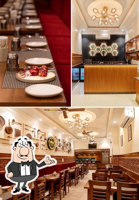 The interior of Zaffran- Curries & Biryani