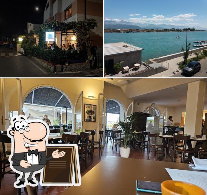 La esterno e interni del ristorante