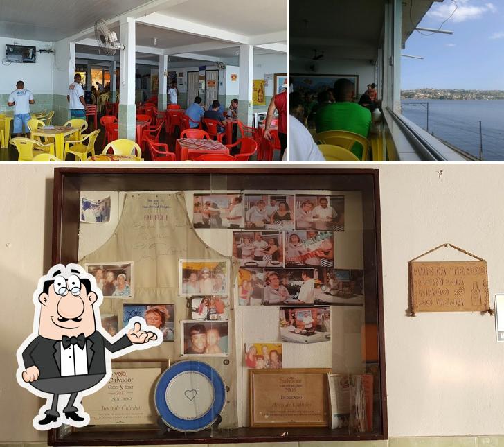 O interior do Restaurante Boca de Galinha