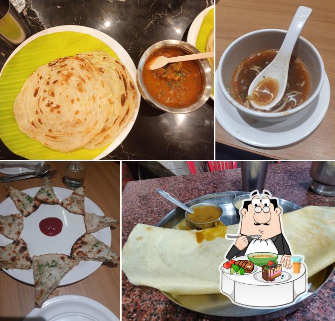 Hot and sour soup at Hotel New Kerala