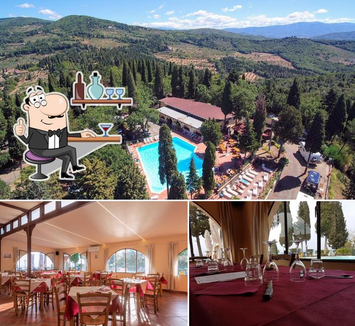 Tra le varie cose da The View Restaurant si possono trovare la interni e esterno