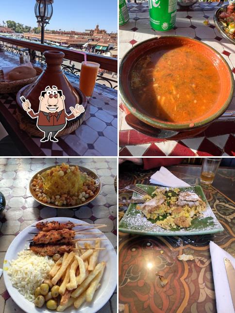 Nourriture à Restaurant Chegrouni - Marrakech Rooftop