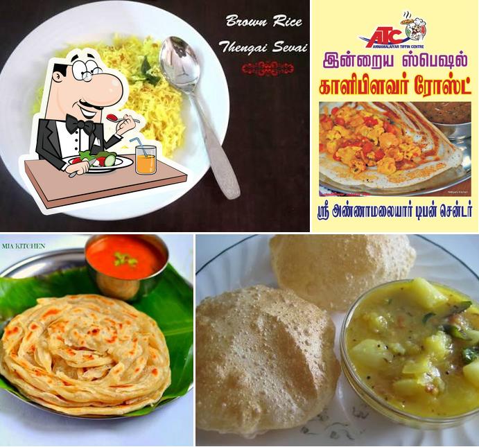 Meals at Sri Annamalaiyar Tiffin Center