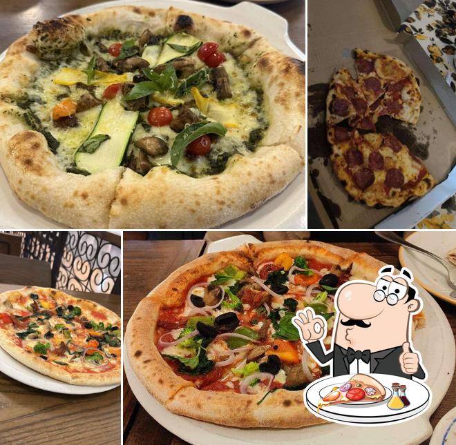 Get pizza at Jamie Oliver's Pizzeria