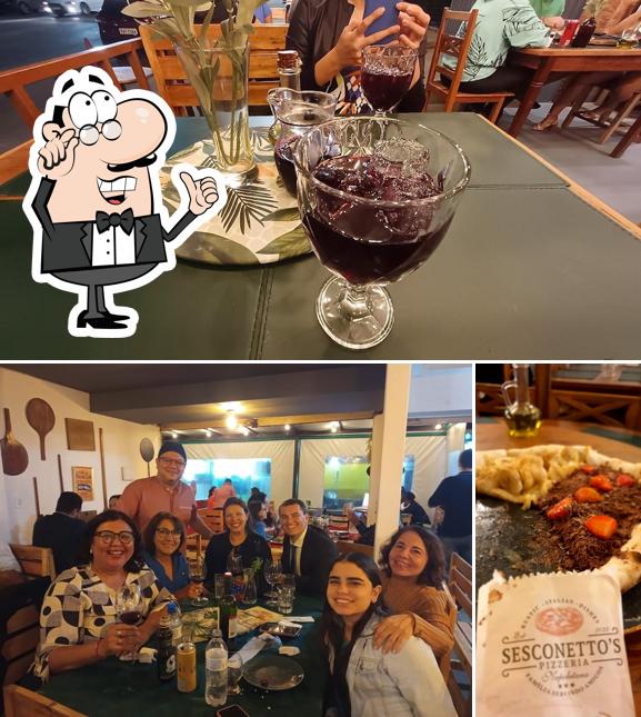 Veja imagens do interior do Sesconetto's Pizzaria Vicente Pires