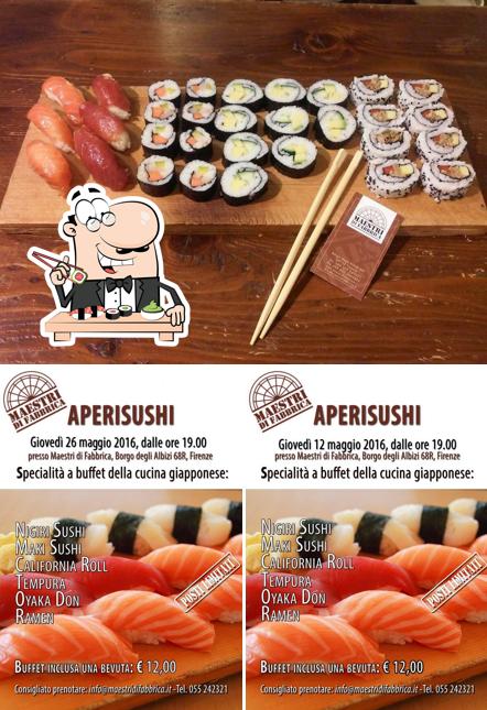 Prenditi le diverse opzioni di sushi