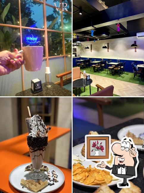 The interior of Coffee Nation - Kalyani Nagar