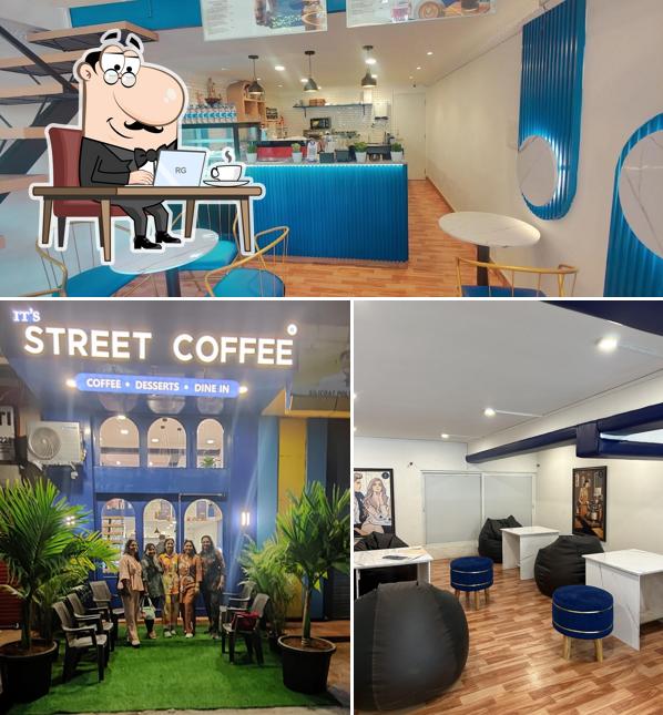 The interior of Its street coffee madgaon