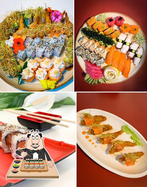 Rolos de sushi são disponibilizados no Sushi in Casa - Comida Japonesa - Delivery e Local - Florianópolis, SC