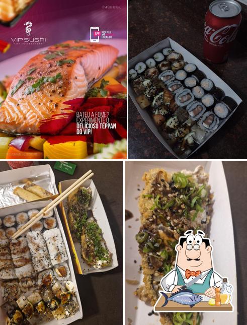 Salmão grelhado em Vip Sushi - Guarulhos