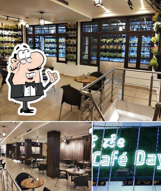 The interior of Aahaar Cafe Day ಆಹಾರ ಕೆಫೆ ಡೆ