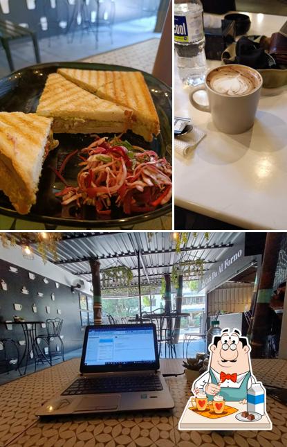 Enjoy a drink at Cafe Al Forno