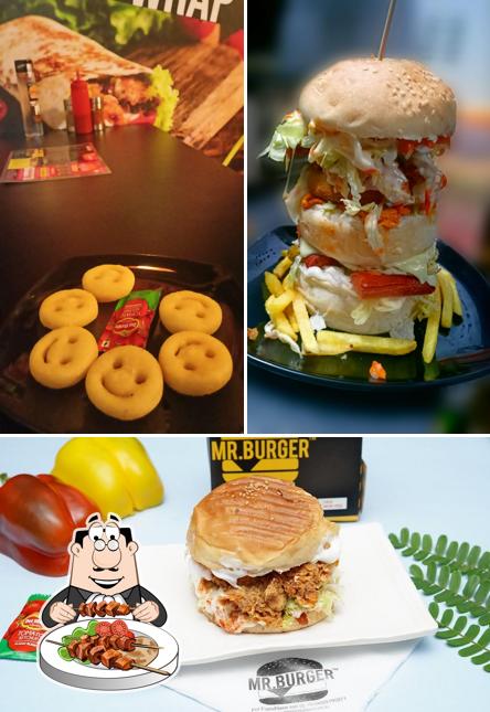 Pulled pork sandwich at Mr Burger Namakkal