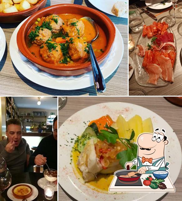 Pollo al curry al Restaurant Au Rendez-Vous Biel/Bienne Espagnol Español Spanisch Tapas Bar