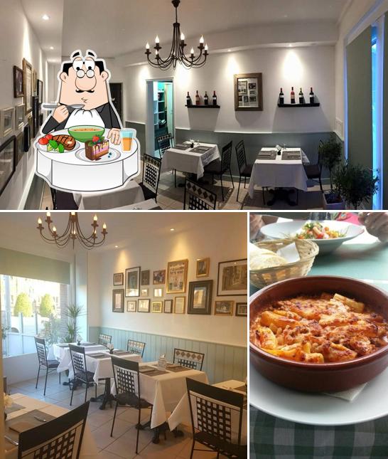 L’image de la table à manger et nourriture concernant Da Romeo