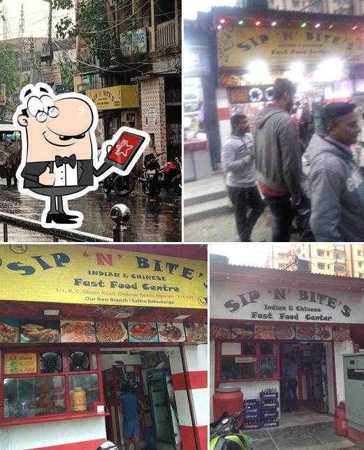 The exterior of Sip 'N' Bite's