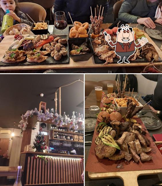 Tra le varie cose da The King Of Meat Steakhouse si possono trovare la cibo e bevanda