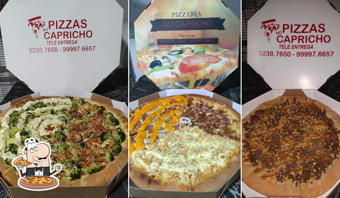 Consiga pizza no Pizzaria No Capricho