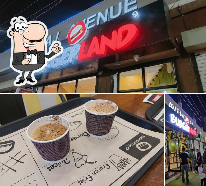 The image of exterior and beverage at Burgerland Minal Residency