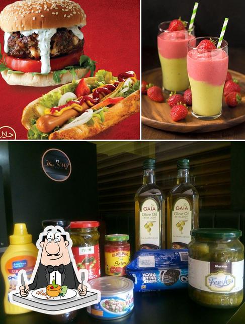 Among various things one can find food and beer at Hus & Wif Burger Hamper Thrissur