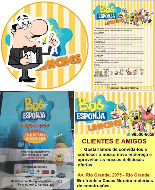 Here's a picture of Bob Esponja Lanches