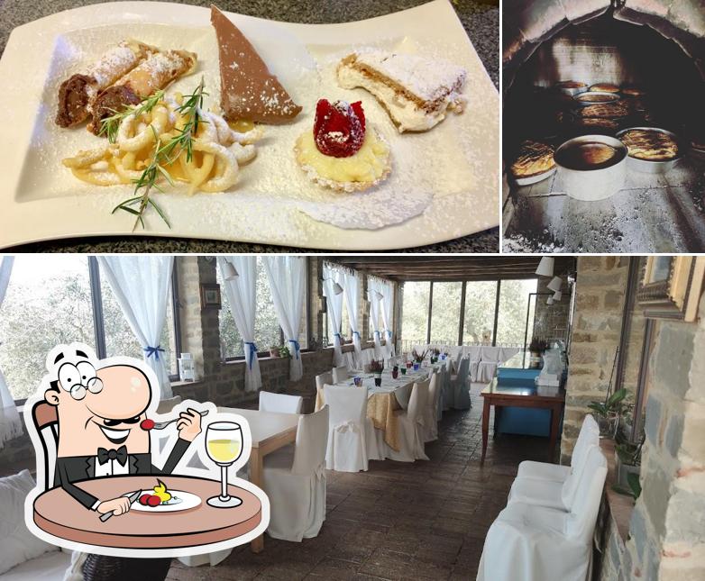 Questa è la immagine che presenta la cibo e interni di Agriturismo Il Vecchio Casale