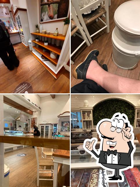 Sente em uma das mesas no Bacio di Latte - Shopping Eldorado