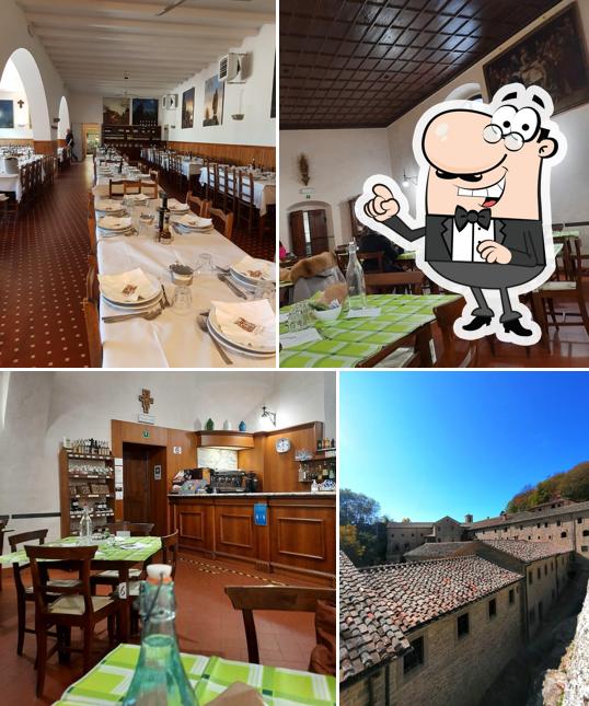 Dai un'occhiata agli interni di Refettorio del pellegrino