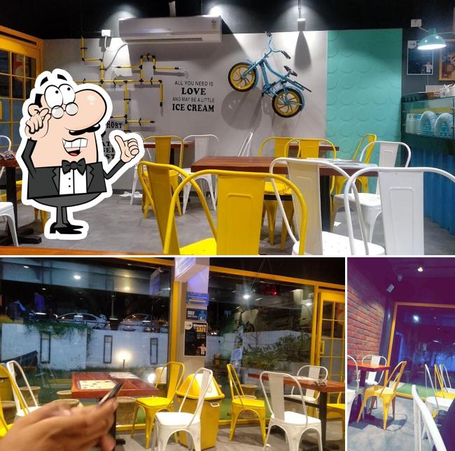 The interior of Ice Cream Factory & Shahi Darbar