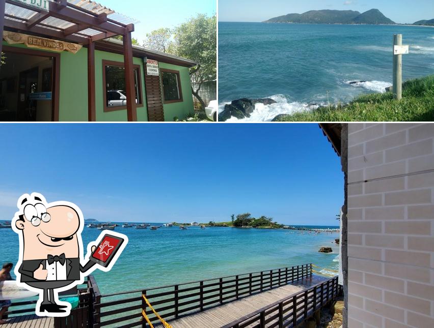 Você pode espairecer no na área externa do Restaurante Vieira