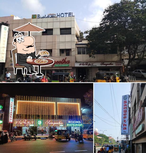 Enjoy the view outside Sangeetha Veg Restaurant - Egmore