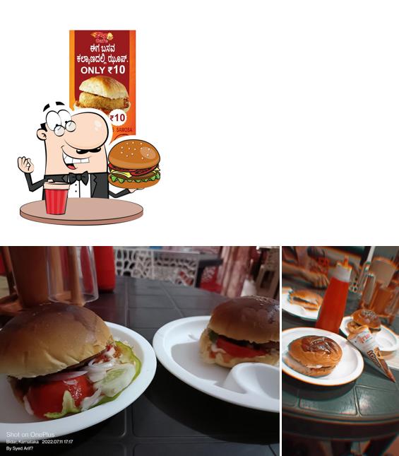 Order a burger at Zoop Cafe and Lassi Town