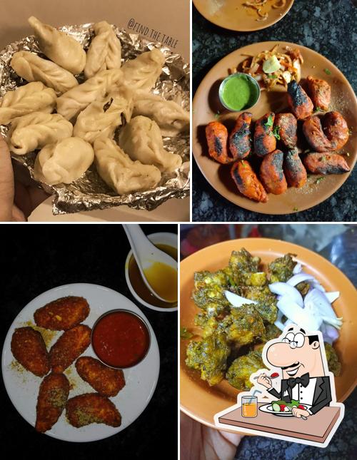 Food at Bikas Chicken 65 and Momos