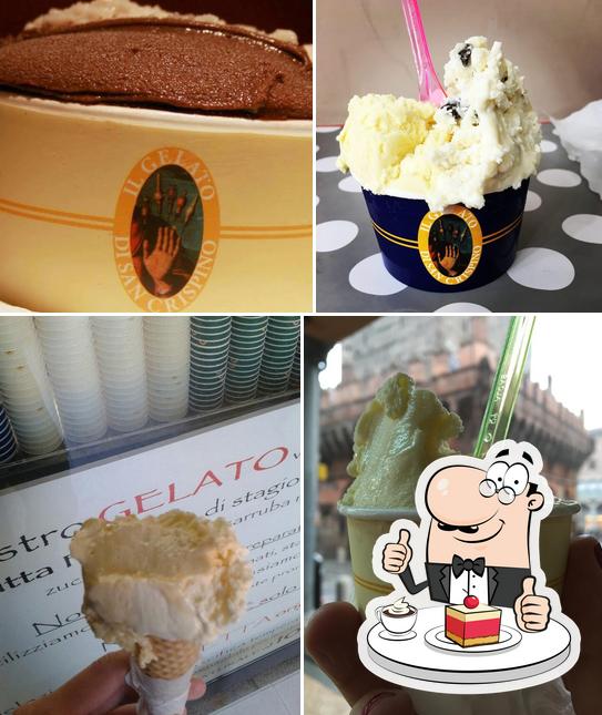 Il Gelato di San Crispino offre un'ampia selezione di dolci