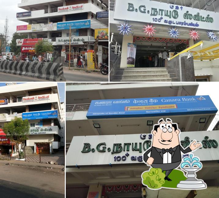 Enjoy the view outside BG Naidu Sweets Shop Tolgate Trichy