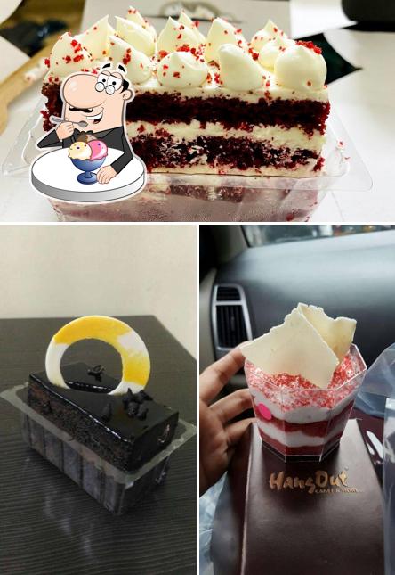 Hangout Cakes & Gourmet Foods serves a number of sweet dishes